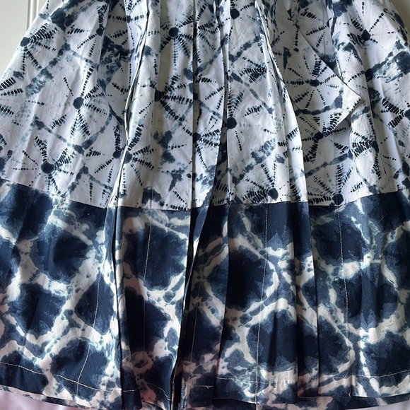 Thakoon anniversary edition dress blue white splatter watercolor pleated dress - Picture 10 of 11